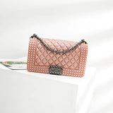 Nieten-Gel-Tasche, Kleine Quadratische Kettentasche