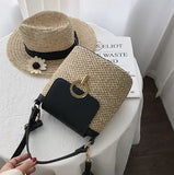 Strandtasche Eimer - Stroh Schultertaschen Kollektion