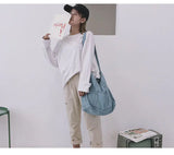 Denim Fashion Einkaufstasche - Große Schultertasche