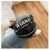 Basketball-Tasche und kleine Umhängetasche mit Kette