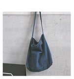 Denim Fashion Einkaufstasche - Große Schultertasche