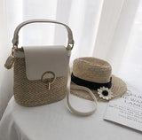 Strandtasche Eimer - Stroh Schultertaschen Kollektion