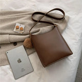 Trendy Vintage Schultertasche - Großes Fassungsvermögen Eimertasche