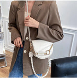 Soft Leather Saddle Messenger Bag - Vielseitige Schultertasche