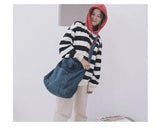 Denim Fashion Einkaufstasche - Große Schultertasche