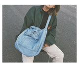 Denim Fashion Einkaufstasche - Große Schultertasche