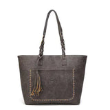 Fringe Twisted Schultertasche und Tragetasche
